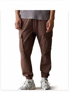 Pacsun Performance Brown Slim Cargo Jogger Pants size Small
